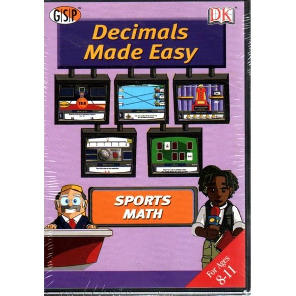 Sports Math: Decimals Made Easy (Ages 8-11) (PC/MAC-CD, 2003) - NEW in DVD BOX - Picture 1 of 2
